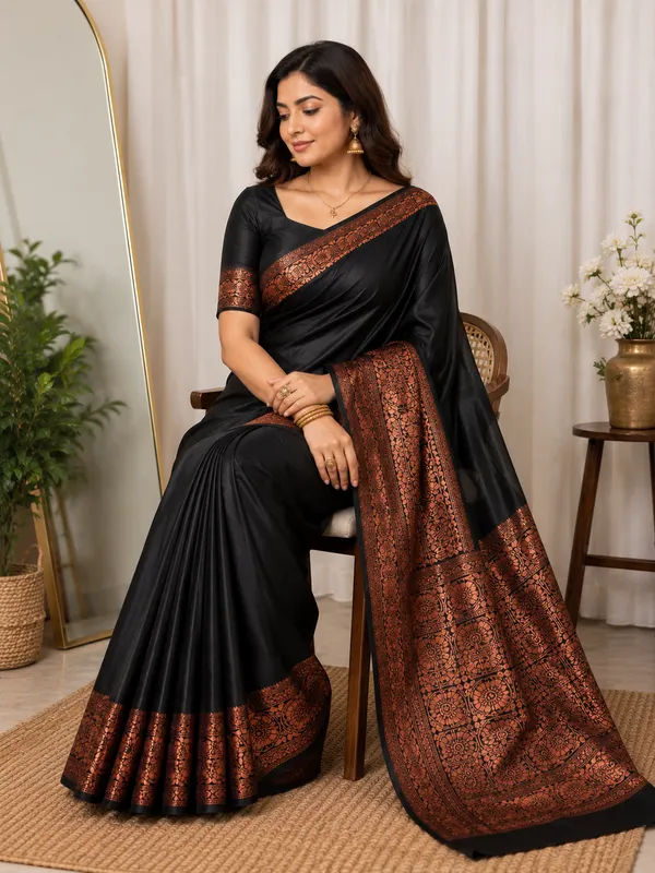 Black_Copper_Elegance_Saree