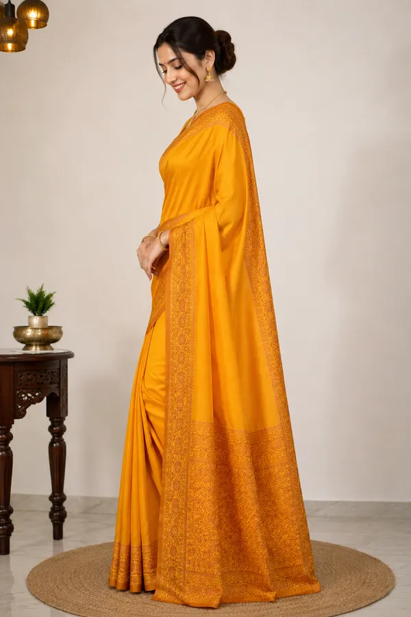Mustard_Yellow_Silk_Saree_with_Intricate_Golden_Zari_Border