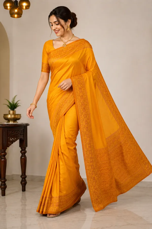 Mustard_Yellow_Silk_Saree_with_Intricate_Golden_Zari_Border