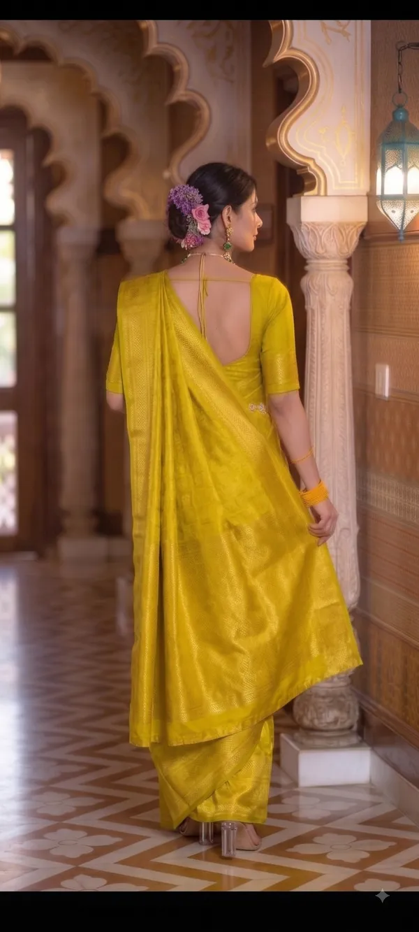 Elegant_Mustard_Yellow_Silk_Saree_with_Subtle_Woven_Motifs_&_Rich_Golden_Border
