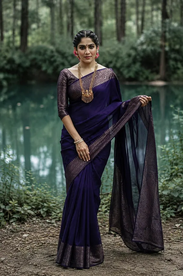 Elegant_Deep_Purple_Silk_Saree_with_Intricate_Woven_Paisley_Border_&_Traditional_Jacquard_Detailing