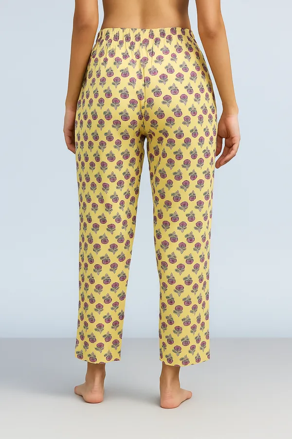 Cotton_Yellow_Floral_Handblock_Printed_Straight_Pants