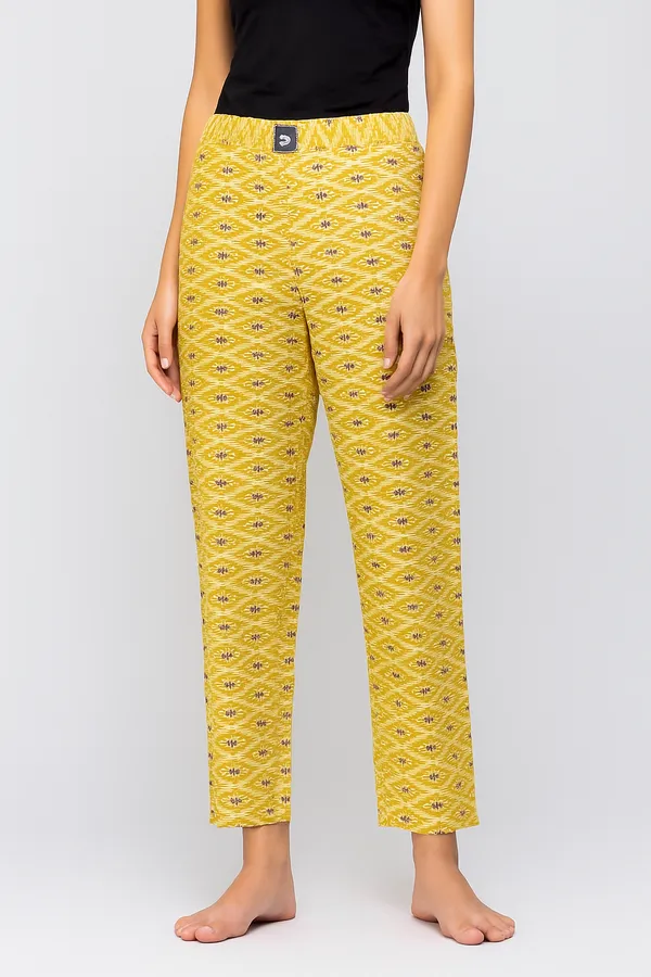 Cotton_Yellow_Ikat_Printed_Straight_Fit_Pants