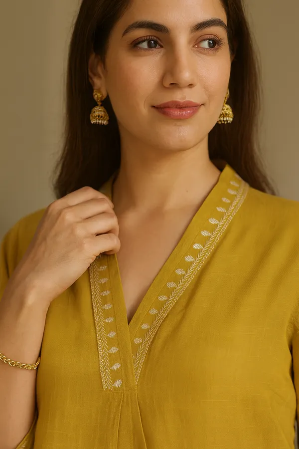 Mustard_Yellow_Khadi_Premium_&_Elegant_Co-Ord_Set_For_Women