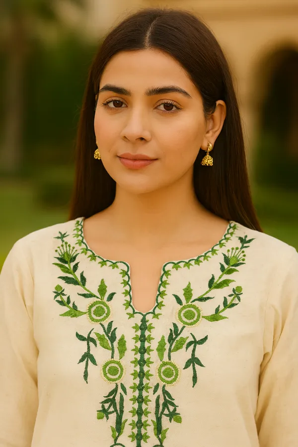 Multicolor_Khadi_Premium_&_Elegant_Kurta_&_Pant_With_Dupatta_For_Women
