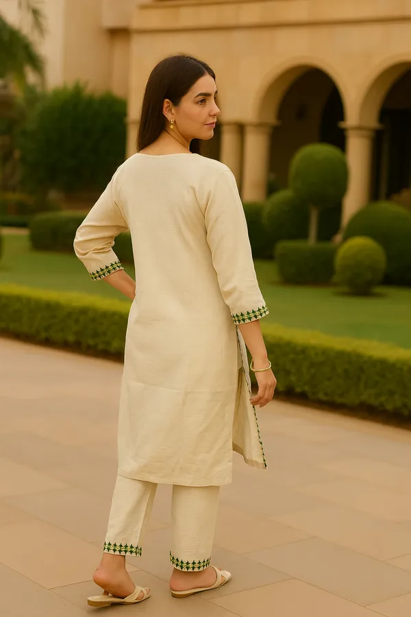 Multicolor_Khadi_Premium_&_Elegant_Kurta_&_Pant_With_Dupatta_For_Women