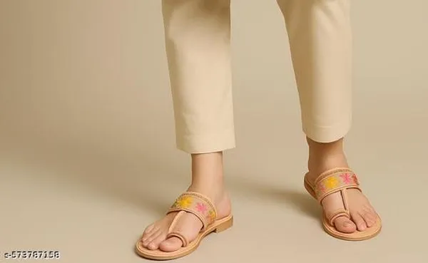 Light_Yellow_Mesh_Premium_&_Elegant_Flat_For_Women
