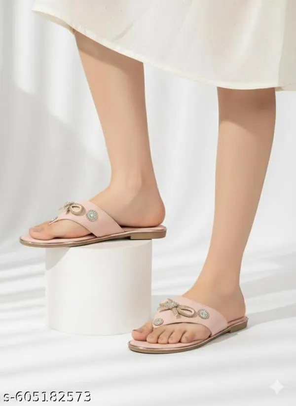 Pink_Synthetic_Premium_&_Elegant_Flat_For_Women