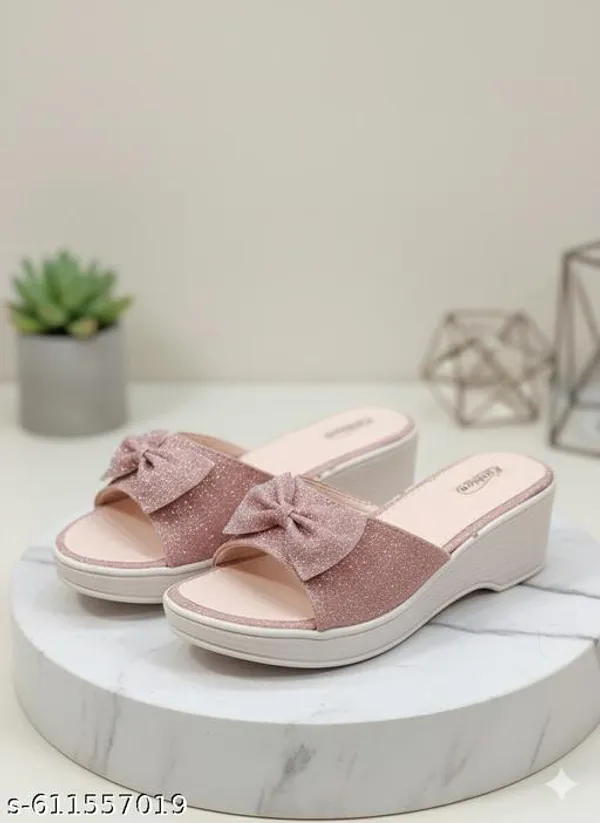 Light_Pink_Mesh_Premium_&_Elegant_Flat_For_Women