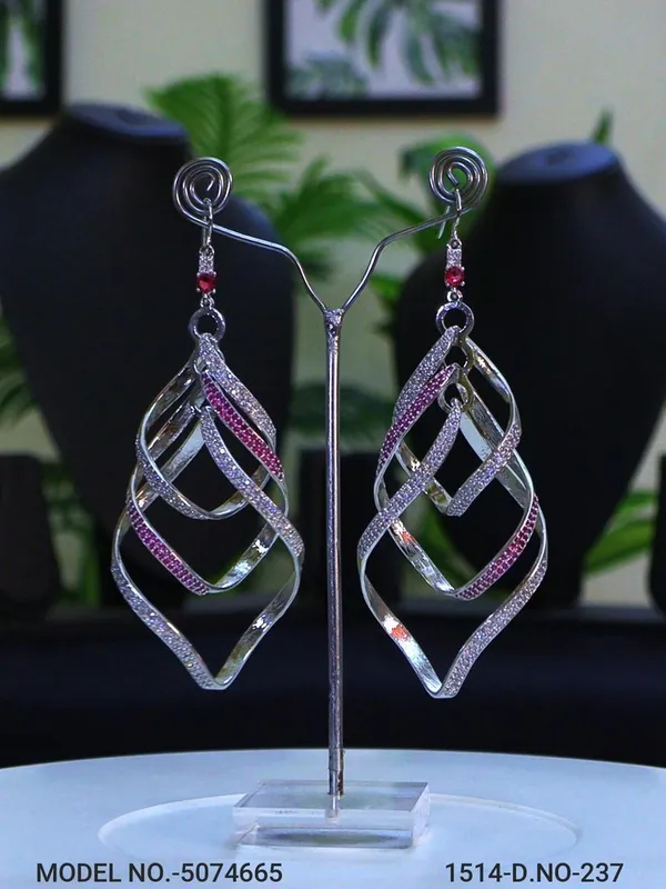 Ruby_Stone_Silver_Plating_Traditional_Cz_Earrings_For_Women