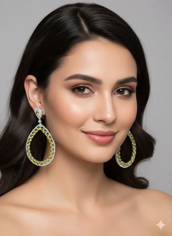 Yellow_Stone_Silver_Plating_Traditional_Cz_Earrings_For_Women