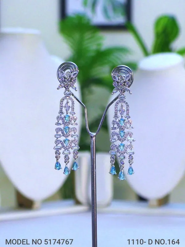 Aque_Stone_Silver_Plating_Traditional_Cz_Earrings_For_Women