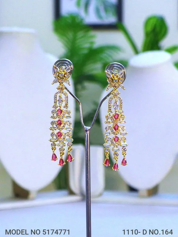 Red_Stone_Golden_Plating_Traditional_Cz_Earrings_For_Women