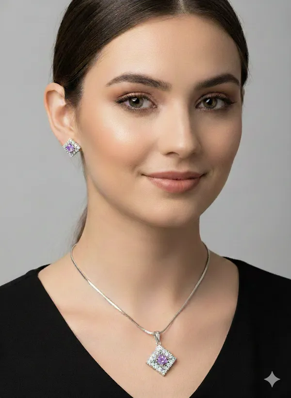 Silver_Plating_Purple_Stone_Traditional_Cz_Pendant_For_Women