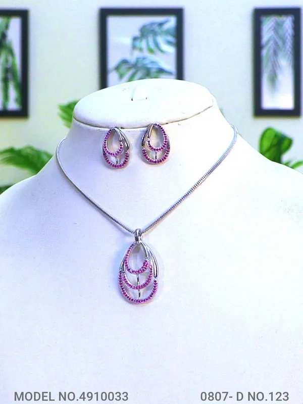 Silver_Plating_Ruby_Stone_Traditional_Ad_Pendant_For_Women