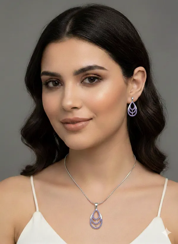 Silver_Plating_Purple_Stone_Traditional_Ad_Pendant_For_Women