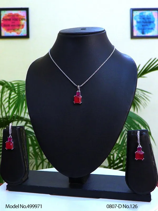 Silver_Plating_Ruby_Stone_Traditional_Cz_Pendant_For_Women