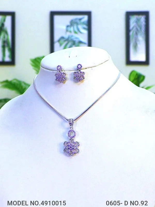 Silver_Plating_Purple_Stone_Traditional_Cz_Pendant_For_Women