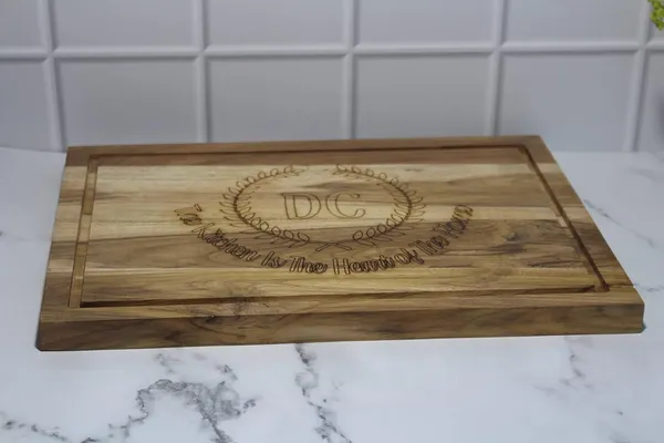 Brown_Handcrafted_Teak_Wood_Chopping_Board_With_Carving_Design_(38X28X3_Cm)_Perfect_For_Vegetables,_Fruits_&_Meat