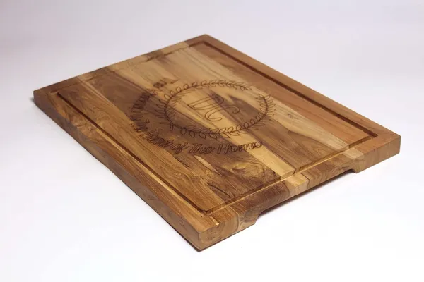 Brown_Handcrafted_Teak_Wood_Chopping_Board_With_Carving_Design_(38X28X3_Cm)_Perfect_For_Vegetables,_Fruits_&_Meat