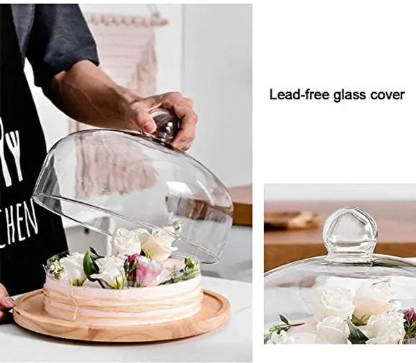 Brown_Wooden_Cake_Stand_With_Acrylic_Dome_Lid,_Acacia_Round_Cake_Plate_Tray_Dessert_Stand_For_Home_And_Kitchen