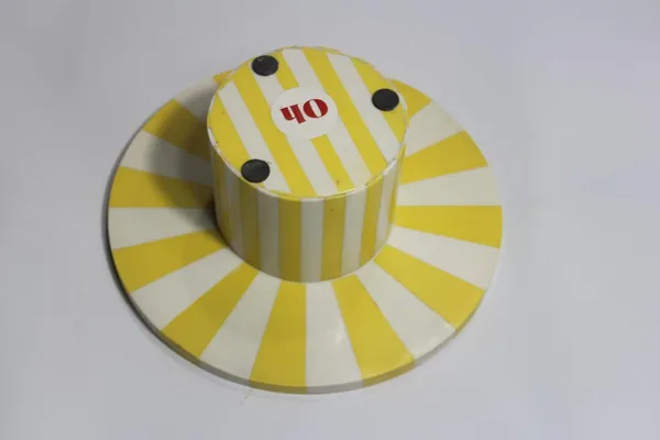 Yellow_Resin_Cake_Stand_Round_Shape,Pizza_Platter,_Cake_Srever_(10X4)_Inch