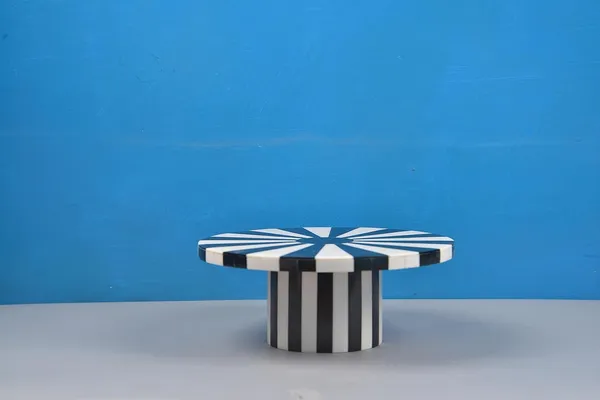 Navy_Blue_Resin_Cake_Stand_Round_Shape,Pizza_Platter,_Cake_Srever_(10X4)_Inch