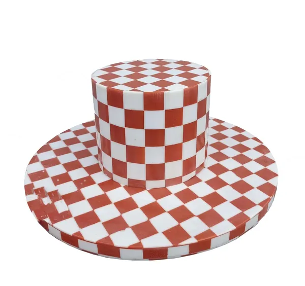 Orange__Resin_Cake_Stand_Round_Shape,Pizza_Platter,_Cake_Srever_(10X4)_Inch
