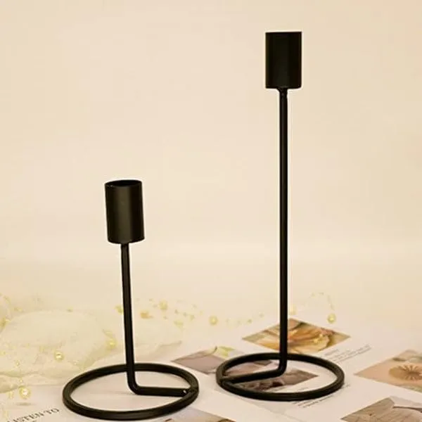 Black_Metal_Tealight_Holder_And_Pillar_Candle_Stand,_Christmas_Candle_Holder,_Tealight_Holder,_Best_Gift_For_Christmas_Decor,_Christmas_Decoration,_Set_Of_2.
