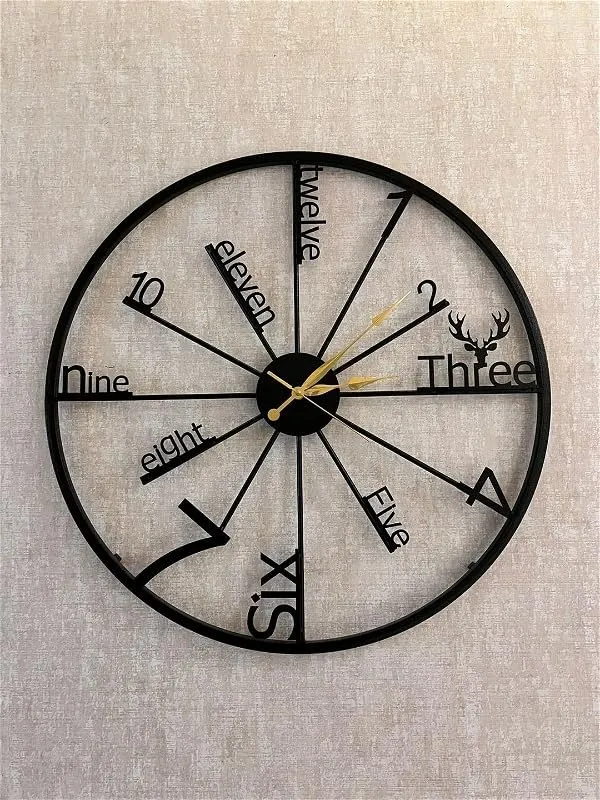 Black_Metal_Wall_Clock_For_Living_Room_Stylish_Latest_Metal_Wall_Watch_With_Alphabet_Design_Wall_Clocks_For_Bedroom_&_Office,_Kitchen_Metal_Wall_Decor