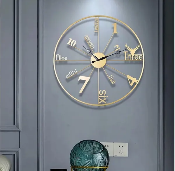 Gold_Metal_Golden_Wall_Clock_For_Living_Room_Stylish_Latest_Metal_Wall_Watch_With_Alphabet_Design_Wall_Clocks_For_Bedroom_&_Office,_Kitchen_Metal_Wall_Decor