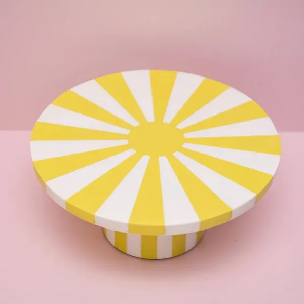 Yellow_Premium_Round_Wooden_Cake_Stand_For_Cake_Cutting_360_Degree_Rotating_Cake_Stand_And_Desserts_Display_Stand_Wooden_Tray_For_Parties_&_Special_Occasions