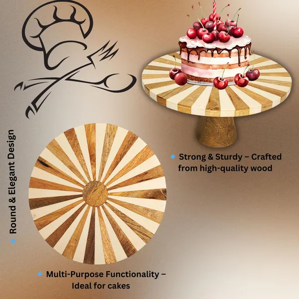 Light_Brown_Superior_Round_Wooden_Cake_Stand_For_Cake_Cutting_&_360_Degree_Rotating_Cake_Stand_And_Desserts_Display_Stand_Wooden_Tray_For_Events_&_Special_Occasions