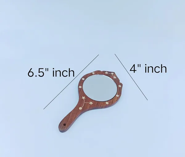 Brown_Wooden_Hand_Mirror_With_Brass_Star_Inlay,_Round_Vanity_Mirror_For_Makeup,_Handcrafted_Handle,_Round_Mirror_For_Travel,Hand_Bag_Mirror_For_Women,_Girls_And_Boys.