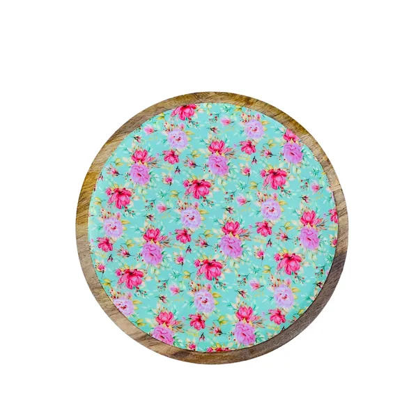 Brown_Acacia_Round_Wooden_Tray_30X30_Cm_|_Flower_Print_Serving_Tray_For_Coffee,_Tea,_Snacks_|_Decorative_Wood_Tray_For_Kitchen,_Dining_Table_&_Organizer