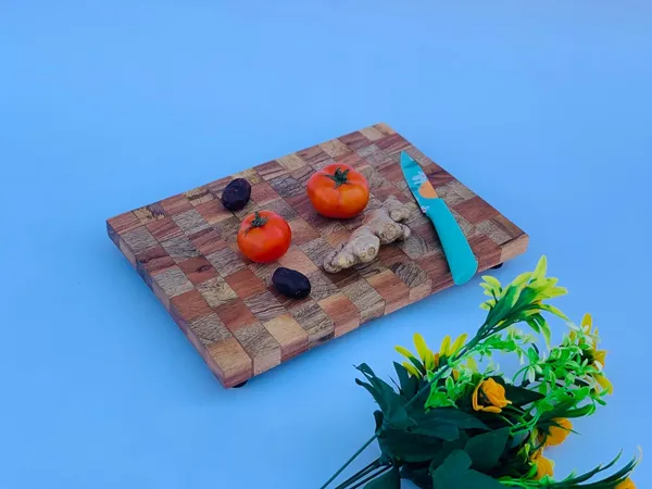 Brown_Wooden_Chopping_Board_With_Checkered_Pattern,_Kitchen_Vegitable_Acacia_Wood_Board_End_Grain._Serving_Platter_For_Kitchen_And_Office,_Home,_Hotel,_Meat_Cutting_Board