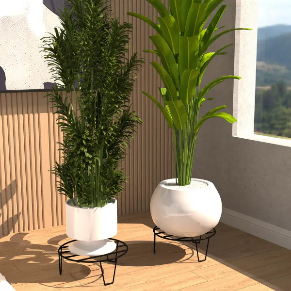 Black_Metal_Planter_Stand_Set,_Round_Wire_Design,_Indoor_Outdoor_Flower_Pot_Holders,_._Flower_Pot_Stand_For_Home,_Office_,_Balcony_Table_,_Pack_Of_5_+_1_FREE