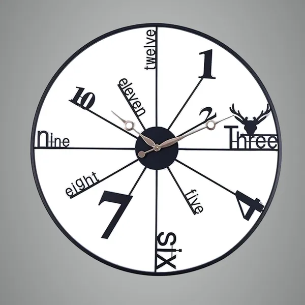 Black_Metal_Wall_Clock_For_Living_Room_Stylish_Latest_Metal_Wall_Watch_With_Alphabet_Design_Wall_Clocks_For_Bedroom_&_Office,_Kitchen_Metal_Wall_Decor