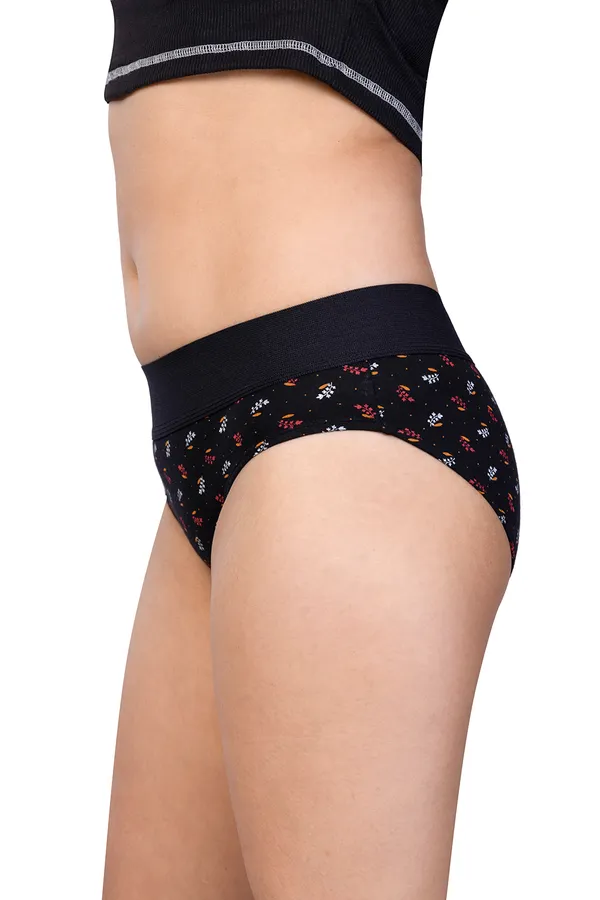 Balck_&_Navy_&_Maroon_100%_Knitted_Cotton_Panties_Set_Of_3_For_Women