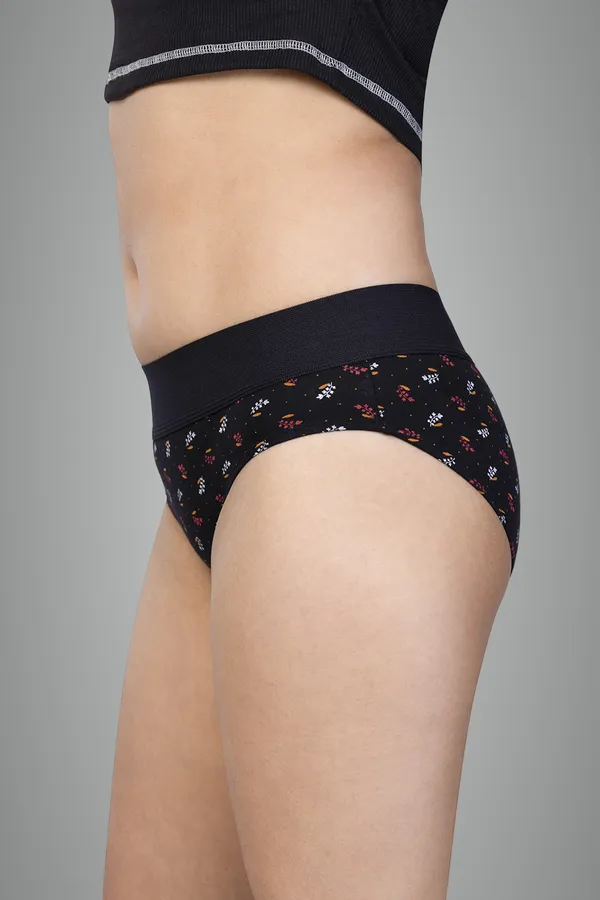 Balck_&_Navy_&_Maroon_100%_Knitted_Cotton_Panties_Set_Of_3_For_Women