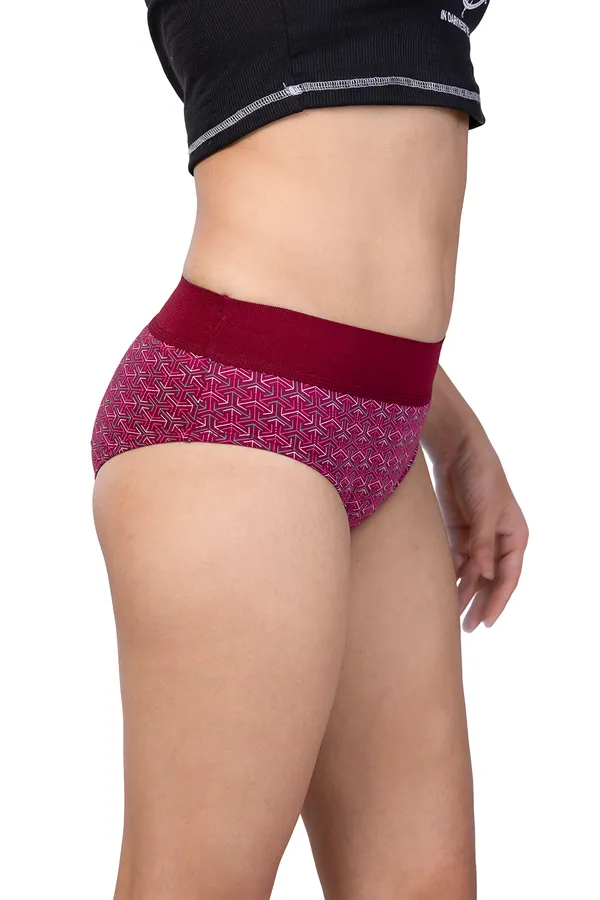 Balck_&_Navy_&_Maroon_100%_Knitted_Cotton_Panties_Set_Of_3_For_Women