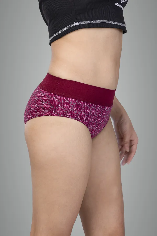 Balck_&_Navy_&_Maroon_100%_Knitted_Cotton_Panties_Set_Of_3_For_Women