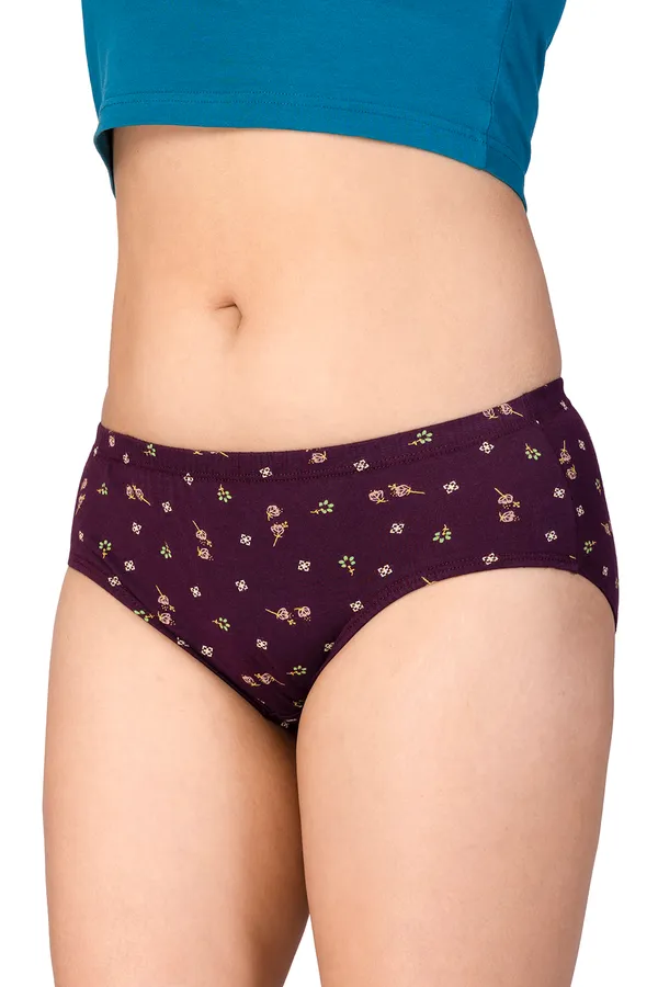 Balck_&_Wine_&_Navy_100%_Knitted_Cotton_Panties_Set_Of_3_For_Women