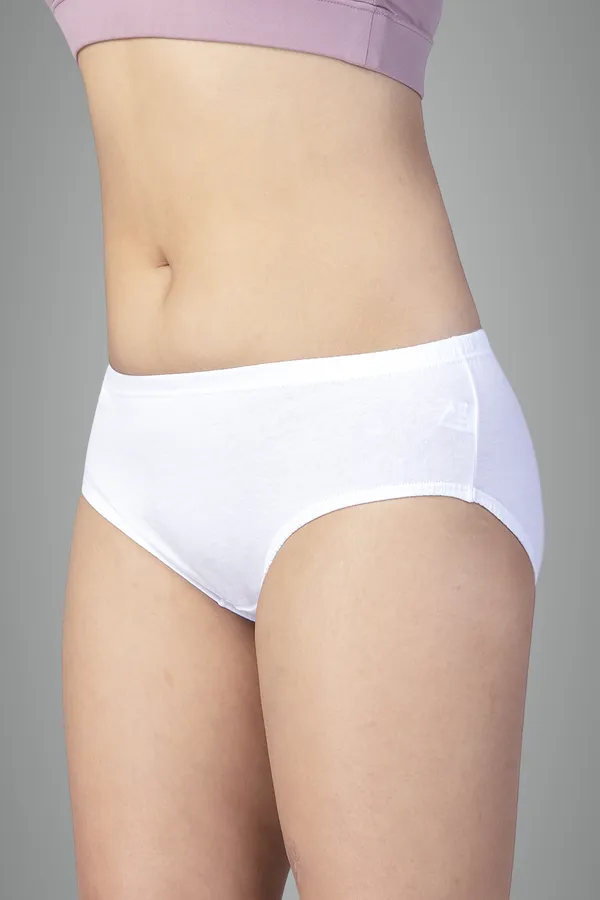 White_100%_Knitted_Cotton_Panties_Set_Of_3_For_Women
