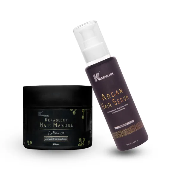 White_&_Yellow_Collatin_33_Hair_Masque_&_Argan_Hair_Serum_(Pack_Of_2)