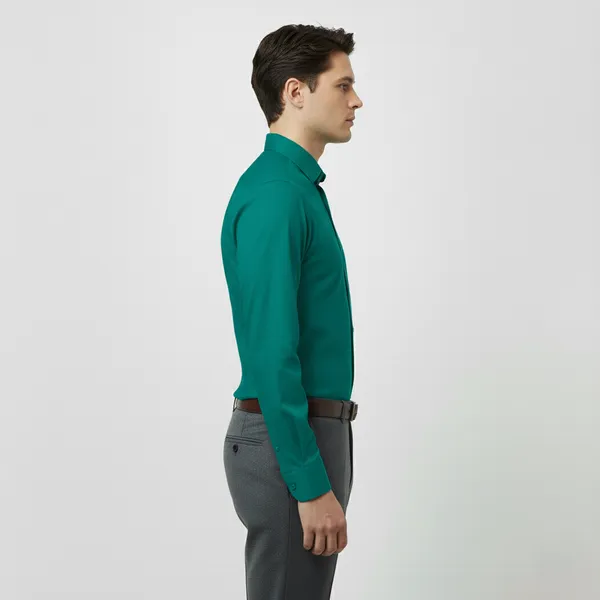 Dusty_Grey_&_Teal_Blue_Polly_Viscose_Slim_Fit_Formal_Shirt_For_Men