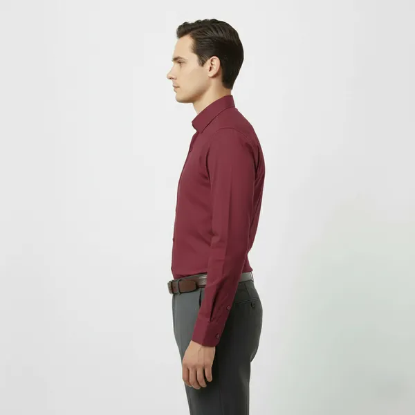 Military_Green_&_Plum_Polly_Viscose_Slim_Fit_Formal_Shirt_For_Men