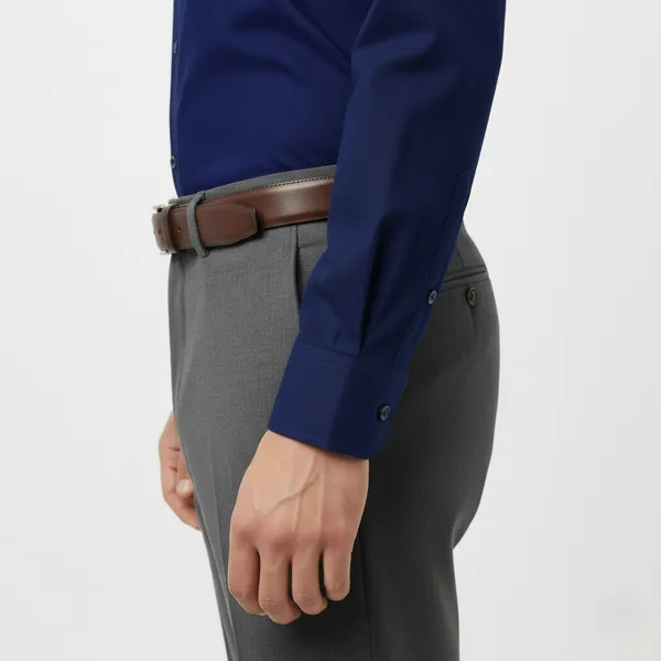 Royal_Blue_Polly_Viscose_Slim_Fit_Formal_Shirt_For_Men