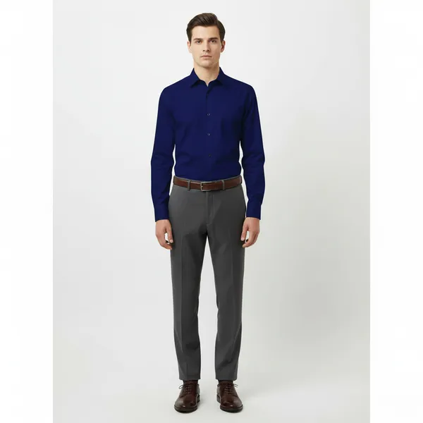 Royal_Blue_Polly_Viscose_Slim_Fit_Formal_Shirt_For_Men