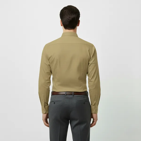 Desert_Green_Polly_Viscose_Slim_Fit_Formal_Shirt_For_Men